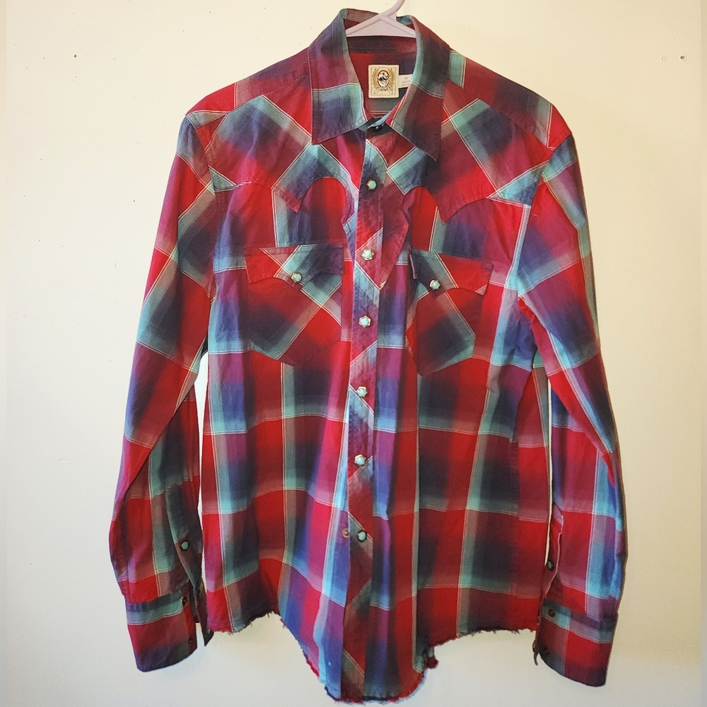 Cinch Men's Red Plaid Western Shirt